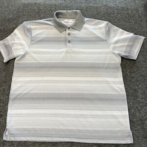 Grand Slam Golf Polo shirt Grey Gray White XL air‎ flow c31